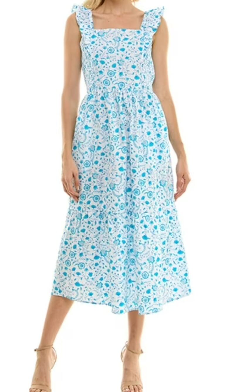 new draper james floral midi dress size XL extra large